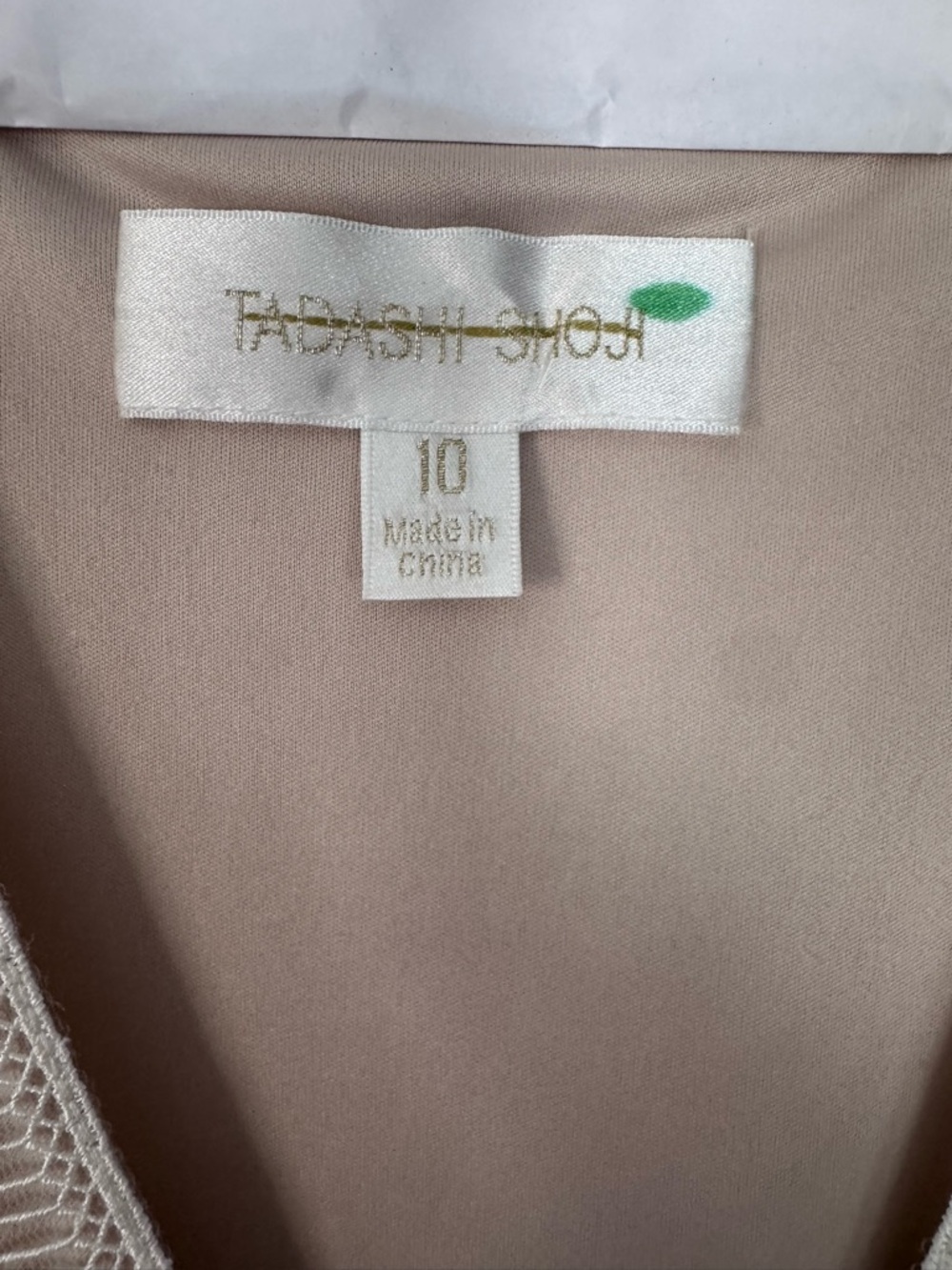 Anthropologie BHLDN x Tadashi Shoji Lorene Dress Boho Lace size 10 white/cream - Picture 12 of 13